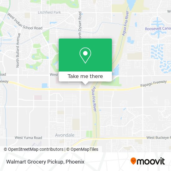 Walmart Grocery Pickup map