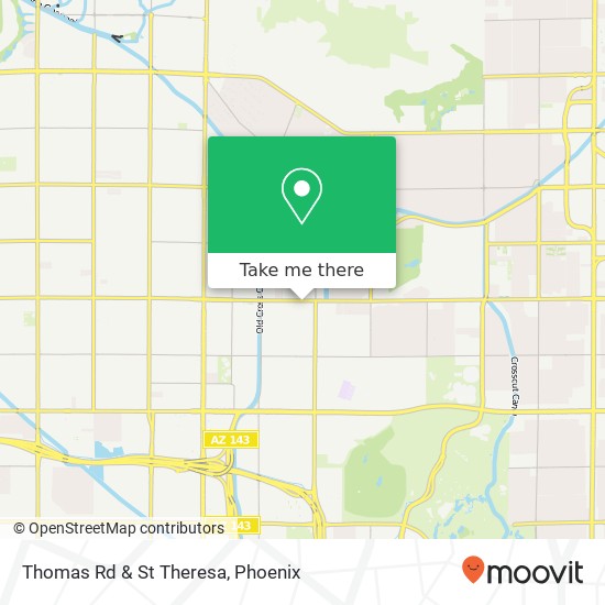Thomas Rd & St Theresa map