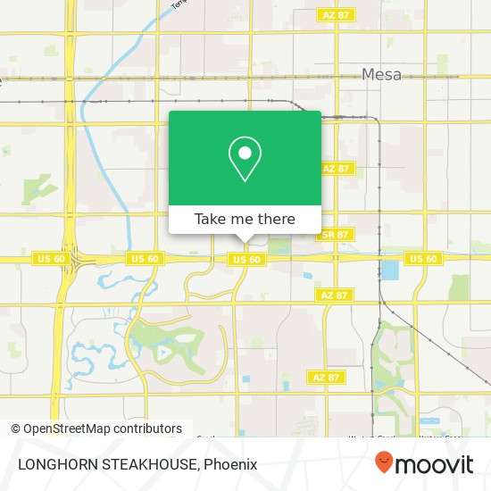 Mapa de LONGHORN STEAKHOUSE