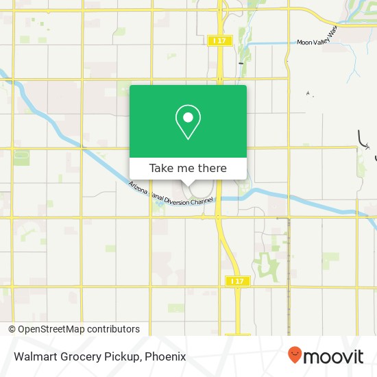 Walmart Grocery Pickup map