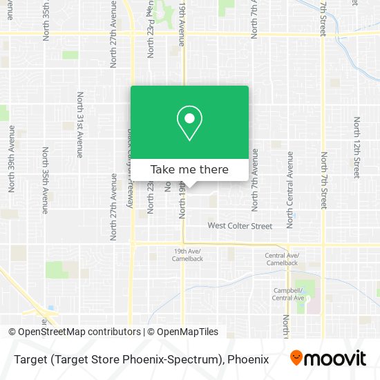 Target (Target Store Phoenix-Spectrum) map