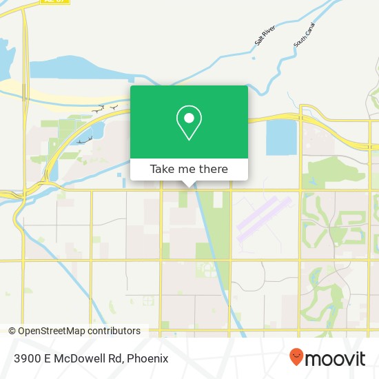 Mapa de 3900 E McDowell Rd