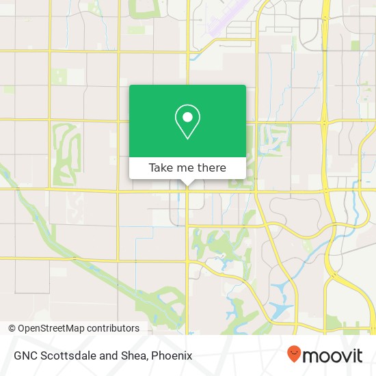 Mapa de GNC Scottsdale and Shea