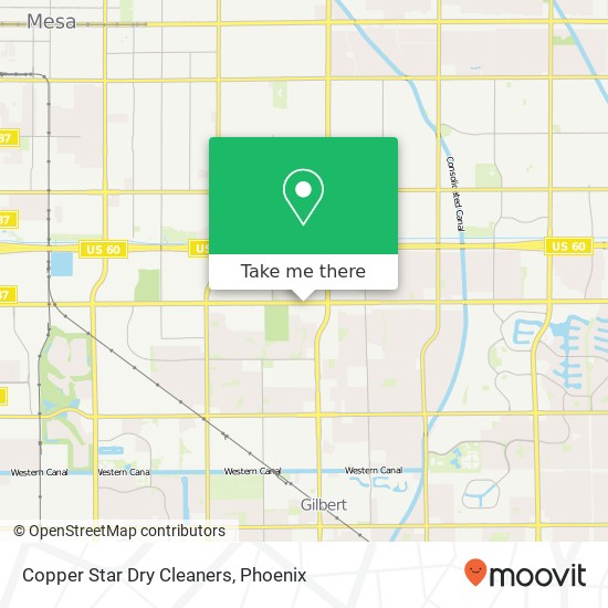 Copper Star Dry Cleaners map