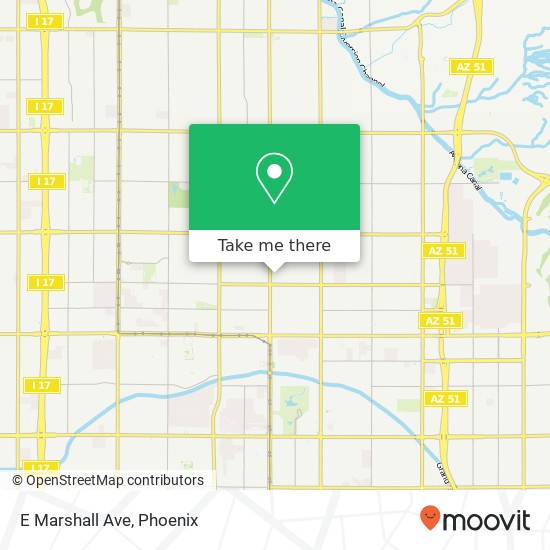 E Marshall Ave map