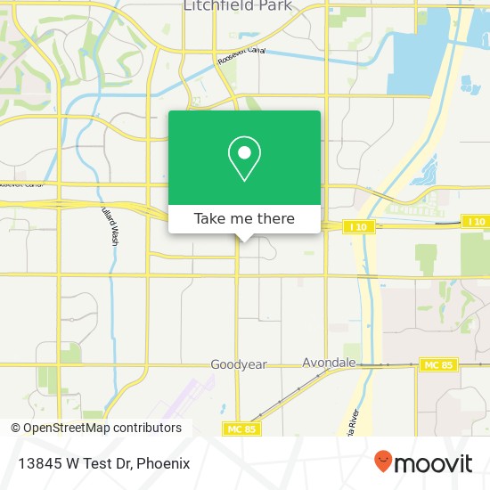 13845 W Test Dr map