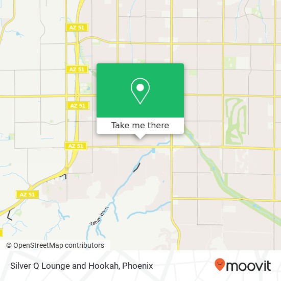 Mapa de Silver Q Lounge and Hookah