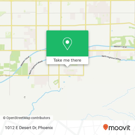 1012 E Desert Dr map