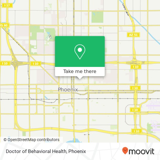 Doctor of Behavioral Health map