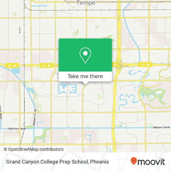 Grand Canyon College Prep School map