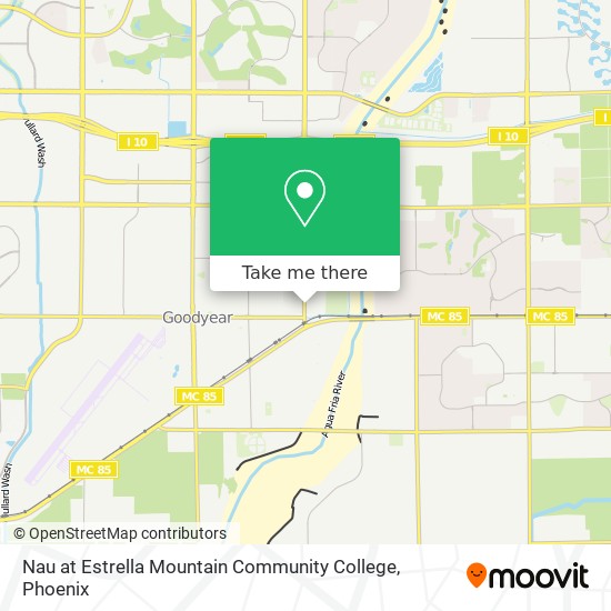 Nau at Estrella Mountain Community College map