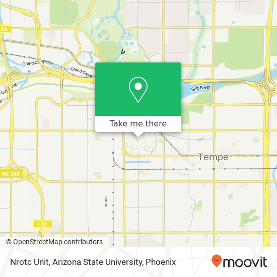 Mapa de Nrotc Unit, Arizona State University