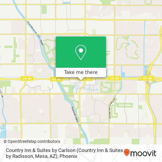 Country Inn & Suites by Carlson (Country Inn & Suites by Radisson, Mesa, AZ) map