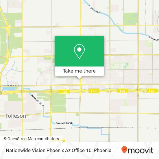 Mapa de Nationwide Vision Phoenix Az Office 10