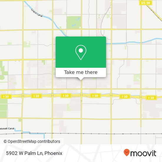 Mapa de 5902 W Palm Ln