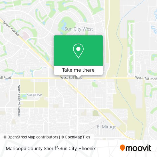 Mapa de Maricopa County Sheriff-Sun City