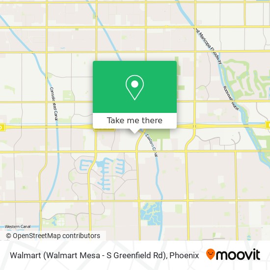 Walmart (Walmart Mesa - S Greenfield Rd) map