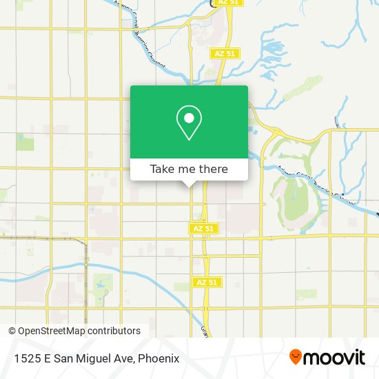 1525 E San Miguel Ave map