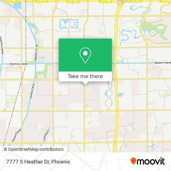 7777 S Heather Dr map