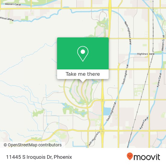 Mapa de 11445 S Iroquois Dr