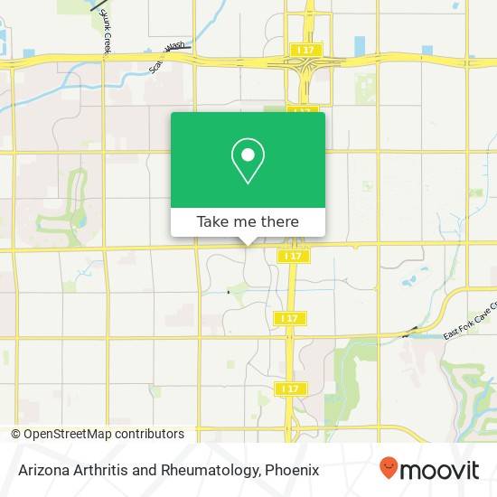 Arizona Arthritis and Rheumatology map