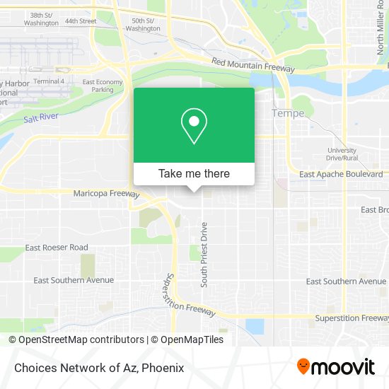 Choices Network of Az map