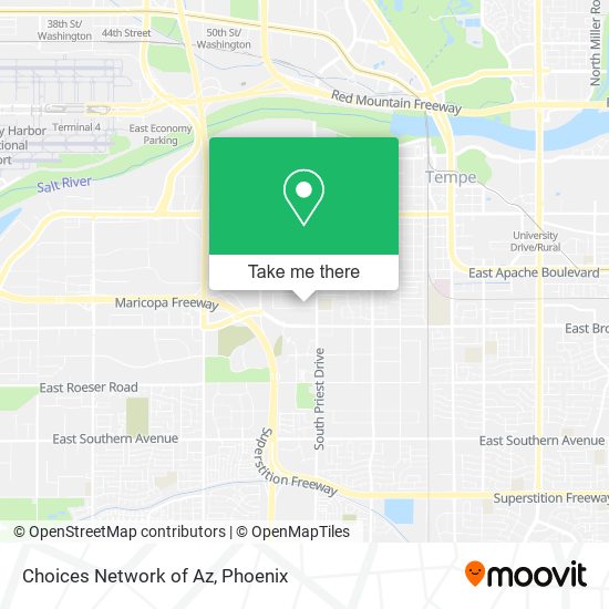 Mapa de Choices Network of Az