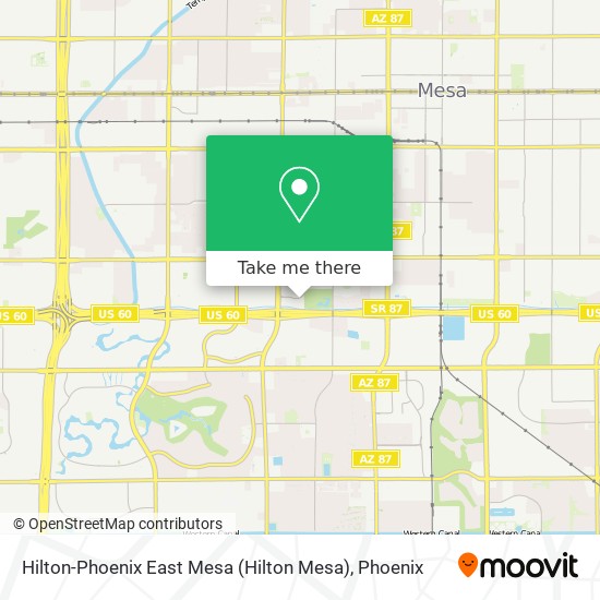 Hilton-Phoenix East Mesa (Hilton Mesa) map