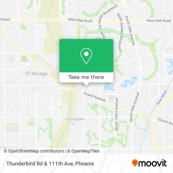 Thunderbird Rd & 111th Ave map
