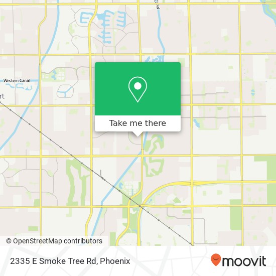 2335 E Smoke Tree Rd map