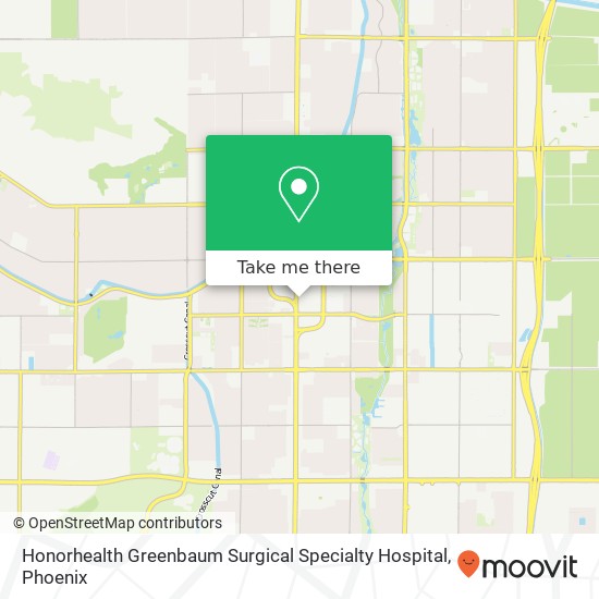 Mapa de Honorhealth Greenbaum Surgical Specialty Hospital