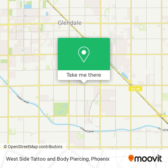 West Side Tattoo and Body Piercing map