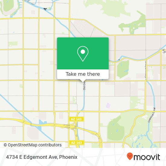 Mapa de 4734 E Edgemont Ave