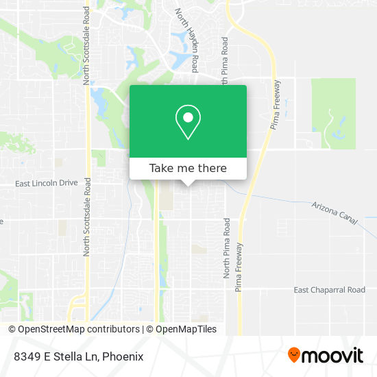 8349 E Stella Ln map