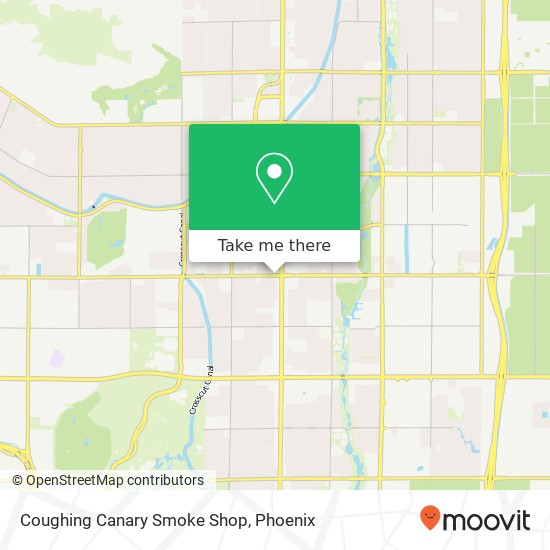 Coughing Canary Smoke Shop map