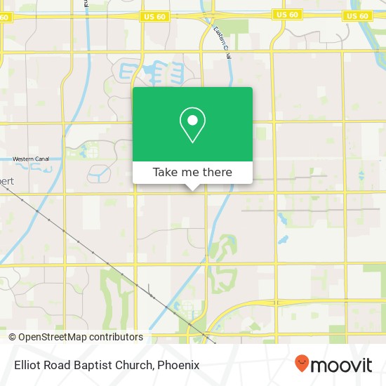 Elliot Road Baptist Church map