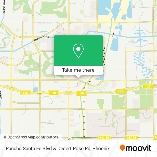 Rancho Santa Fe Blvd & Desert Rose Rd map