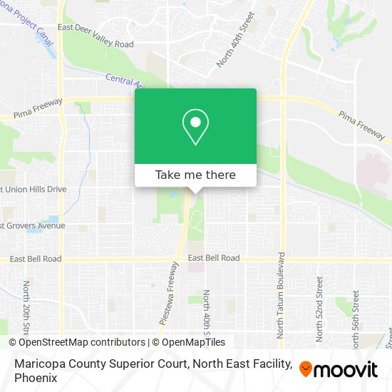 Mapa de Maricopa County Superior Court, North East Facility