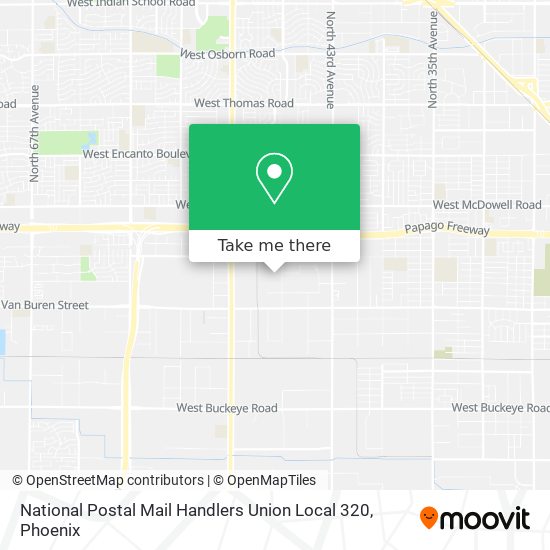 National Postal Mail Handlers Union Local 320 map