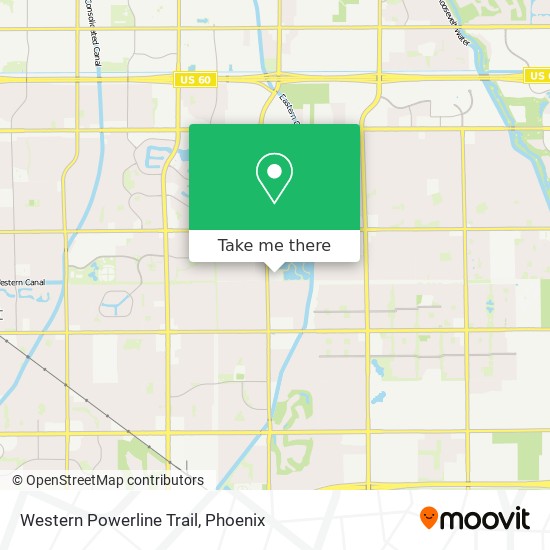 Western Powerline Trail map