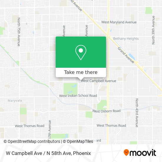 W Campbell Ave / N 58th Ave map