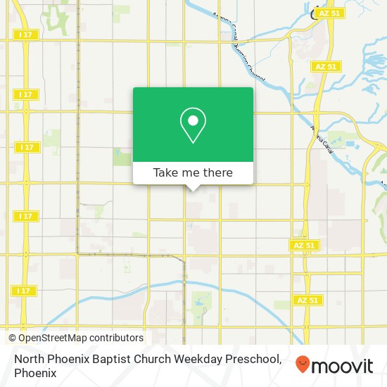 North Phoenix Baptist Church Weekday Preschool map