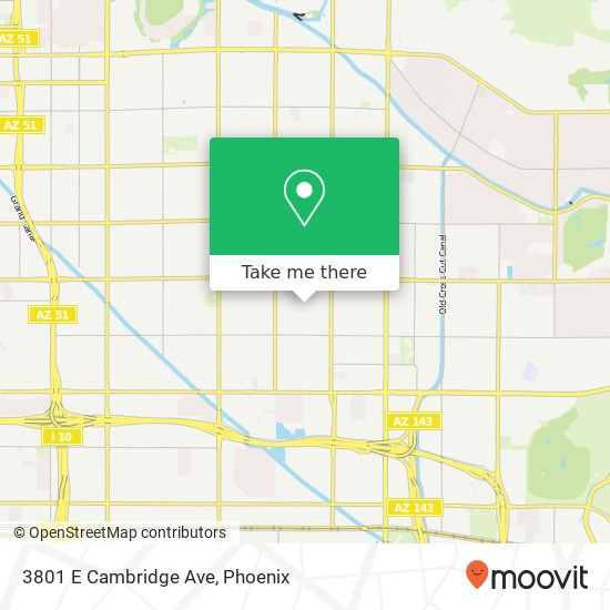 3801 E Cambridge Ave map