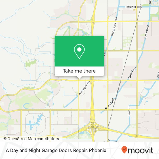 A Day and Night Garage Doors Repair map