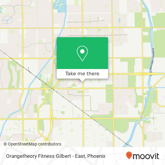 Orangetheory Fitness Gilbert - East map