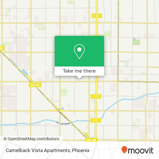 Mapa de Camelback Vista Apartments