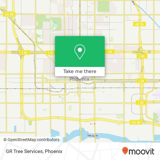 GR Tree Services map