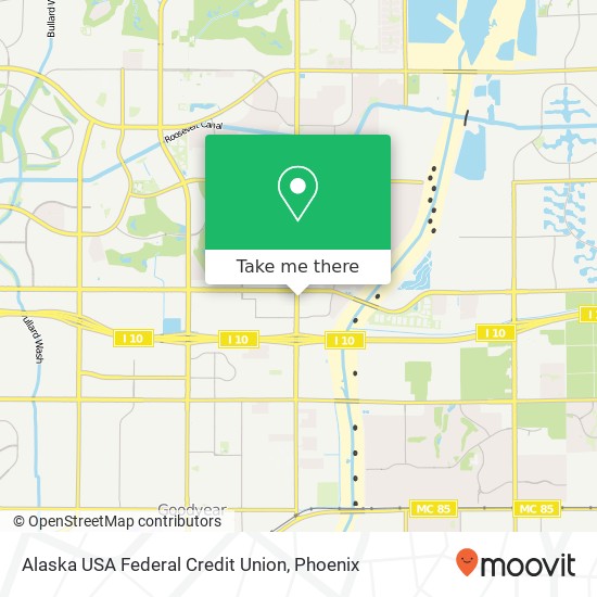 Mapa de Alaska USA Federal Credit Union