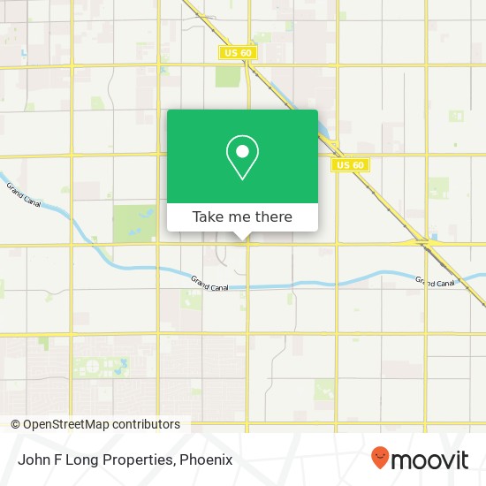 John F Long Properties map