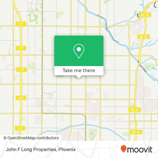 John F Long Properties map